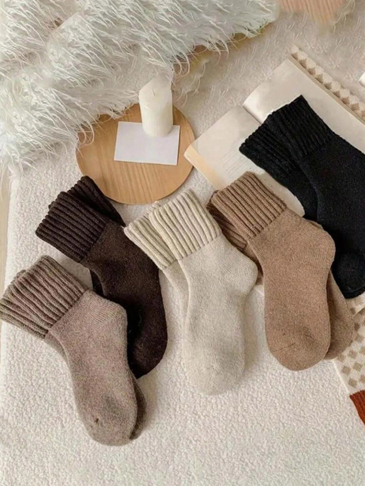 5-Pack Women’s Thick Fleece-Lined Winter Socks