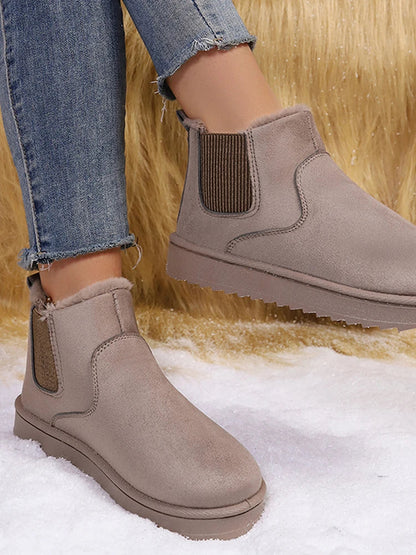 Women’s Fleece-Lined Platform Snow Boots